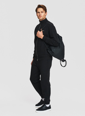 Plecak-worek męski w kolorze czarnym