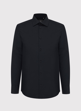 Czarna bawełniana koszula męska