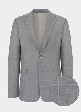 Szara marynarka garniturowa P22SF-3G-009-S-S