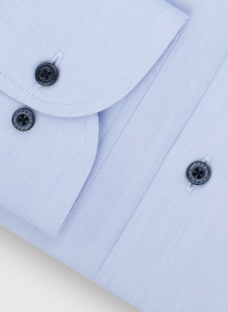 Gładka bawełniana koszula męska długi rękaw