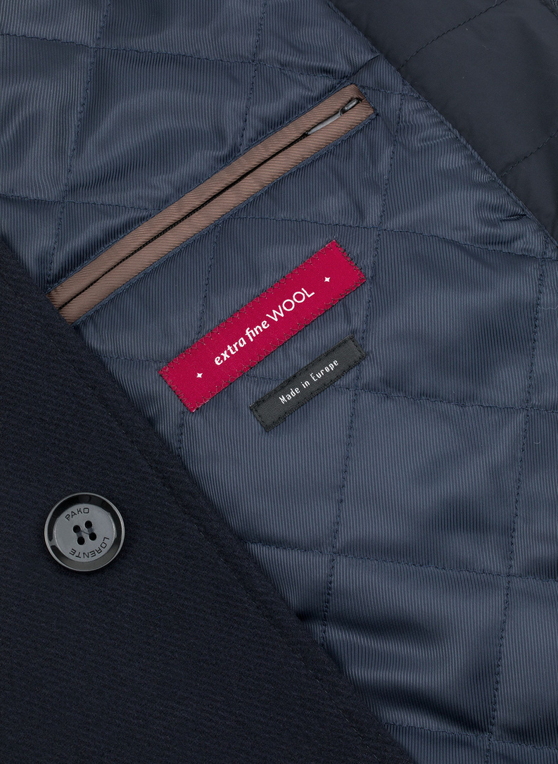 Granatowa klasyczna kurtka męska 