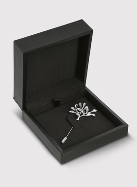 Srebrna szpilka do marynarki męskiej drzewko