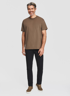 Brązowy t-shirt oversize