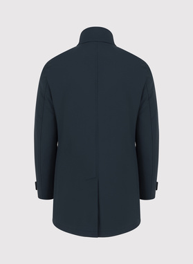 Wiosenny płaszcz męski w kolorze granatowym