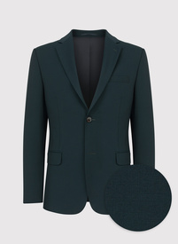 Wełniana zielona marynarka garniturowa