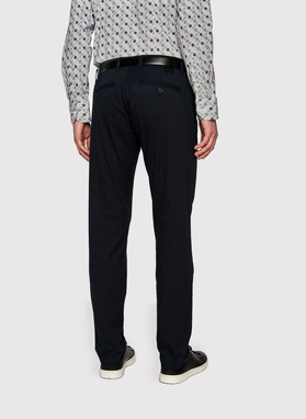 Męskie gładkie granatowe spodnie