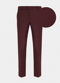 Bordowe spodnie garniturowe P21WP-6G-036-D-S