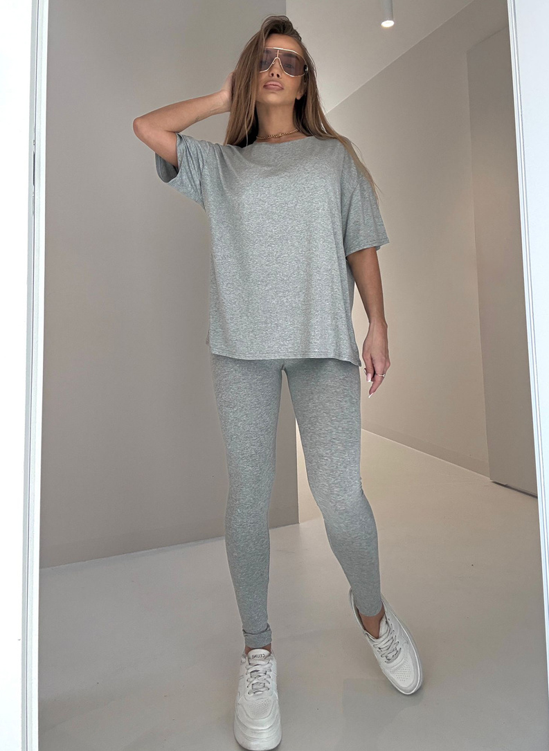 Komplet damski SARA DROP jasnoszary