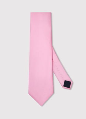Różowy krawat męski