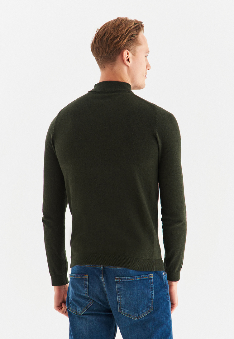 Półgolf męski zielony P22WF-2X-007-Z-0