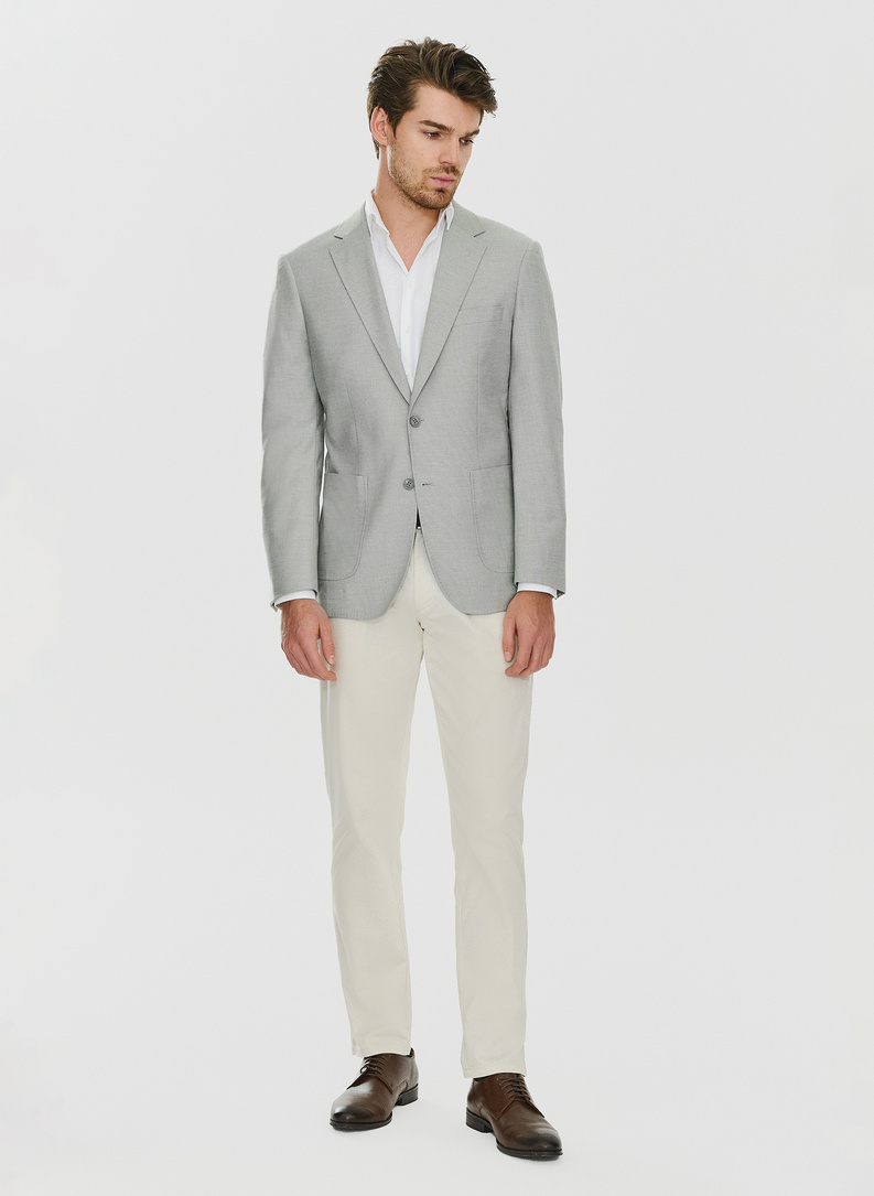 Zielona marynarka męska bez podszewki