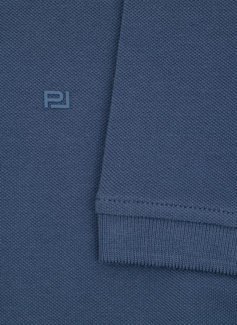 Ciemnoniebieskie bawełniane polo męskie