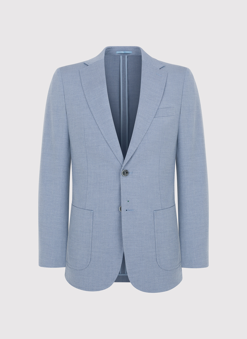 Niebieska marynarka męska