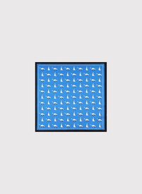 Niebieska poszetka w kotki