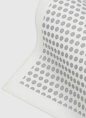 Bawełniana poszetka męska w kropki