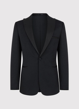 Ślubny czarny smoking męski