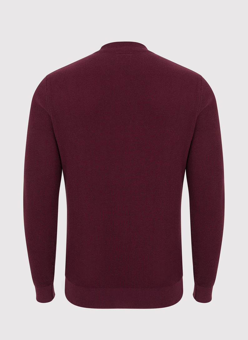 Półgolf męski bordowy P22WF-2X-006-D-0