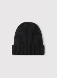 Czapka męska w kolorze czarnym z wełną merino