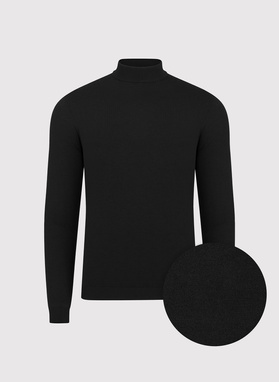 Półgolf męski w czarnym kolorze