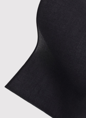 Gładka poszetka męska w kolorze czarnym