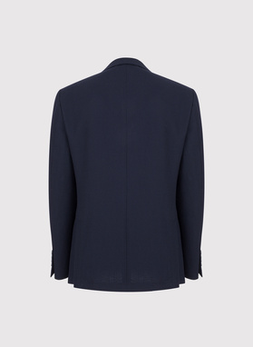 Granatowa marynarka męska z wełny