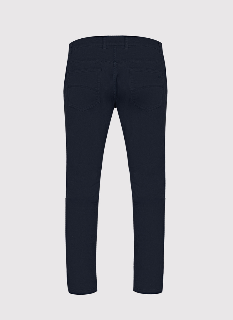 Granatowe spodnie casual 