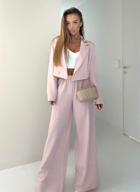 Różowy garnitur damski PARMA