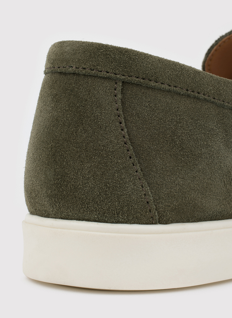 Zielone mokasyny męskie