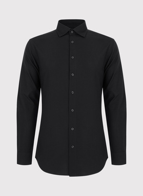 Czarna bawełniana koszula męska