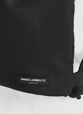 Plecak-worek męski w kolorze czarnym