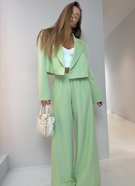 Zielony garnitur damski PARMA