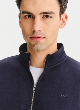 Granatowy dres męski