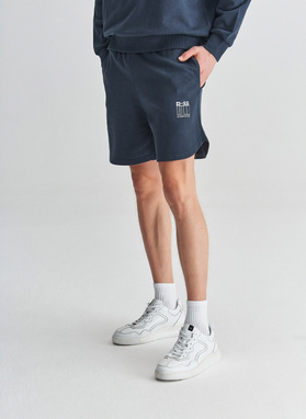 Granatowe szorty oversize C22SF-WS-002-G-0
