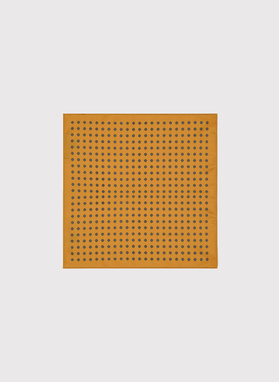 Męska poszetka w kolorze żółtym