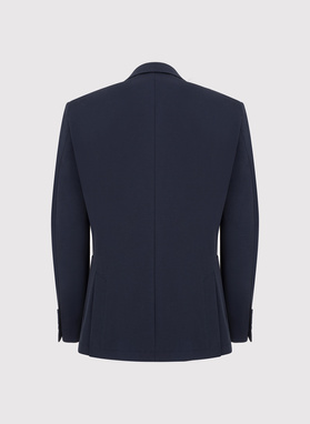 Granatowa dzianinowa marynarka męska