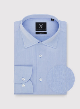 Bawełniana koszula męska w kolorze niebieskiem