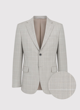 Ślubny garnitur męski w kratkę