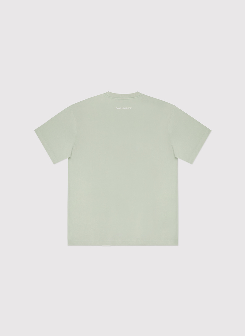 Oliwkowy t-shirt oversize