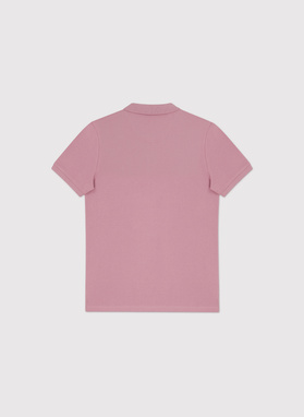 Różowe męskie polo z bawełny