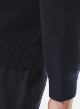 Sweter męski rozpinany w kolorze granatowym