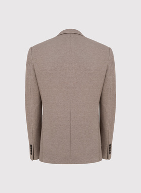 Brązowa marynarka z dzianiny