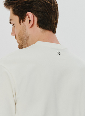 Męski t-shirt w kolorze ecru