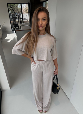 Komplet damski PAKO beżowy