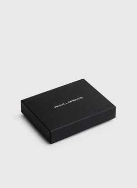 Czekoladowy skórzany portfel