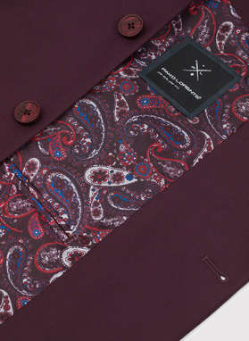 Bordowa marynarka garniturowa P22SF-3G-016-D-S