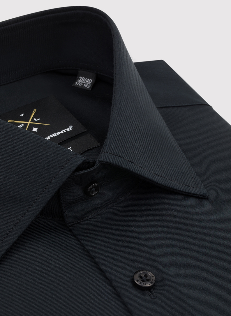 Bawełniana czarna koszula męska