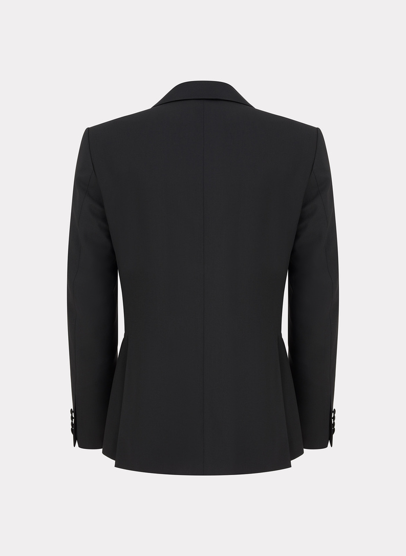 Ślubny smoking męski z szalowym kołnierzem