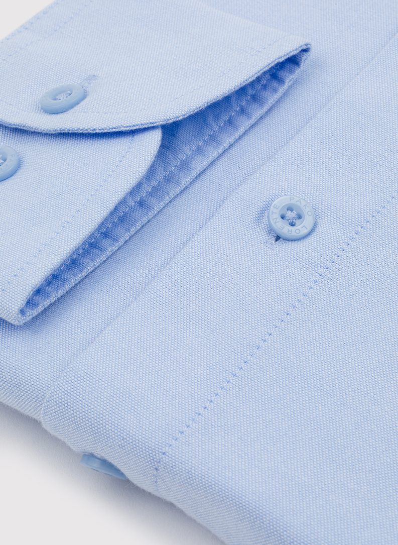 Niebieska bawełniana koszula męska