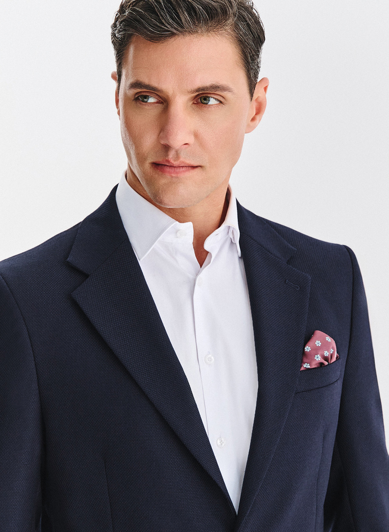 Wełniana marynarka w kolorze granatowym