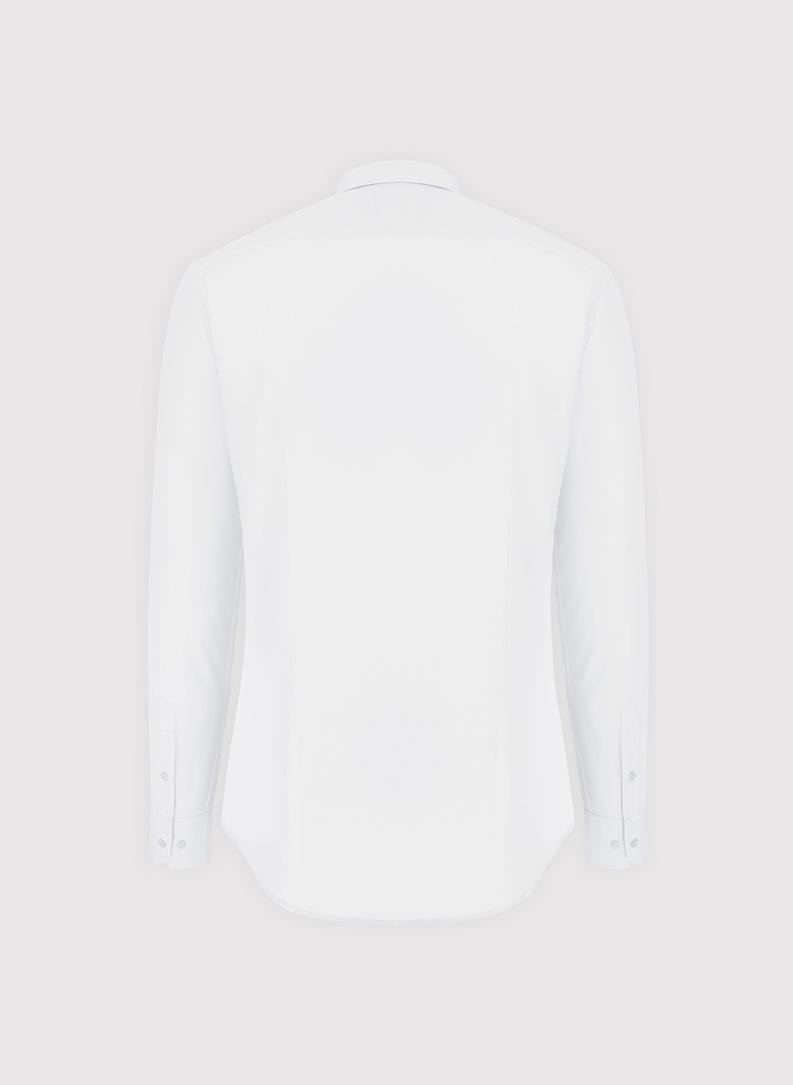 Biała bawełniana koszula męska